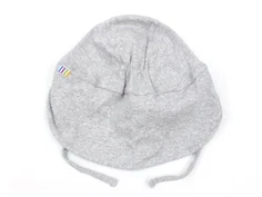 Joha solhat i grå med elastik i nakken samt bindebånd 99098 121